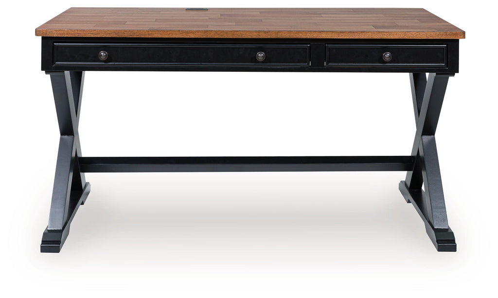 Wildenauer Brown/Black Home Office Desk