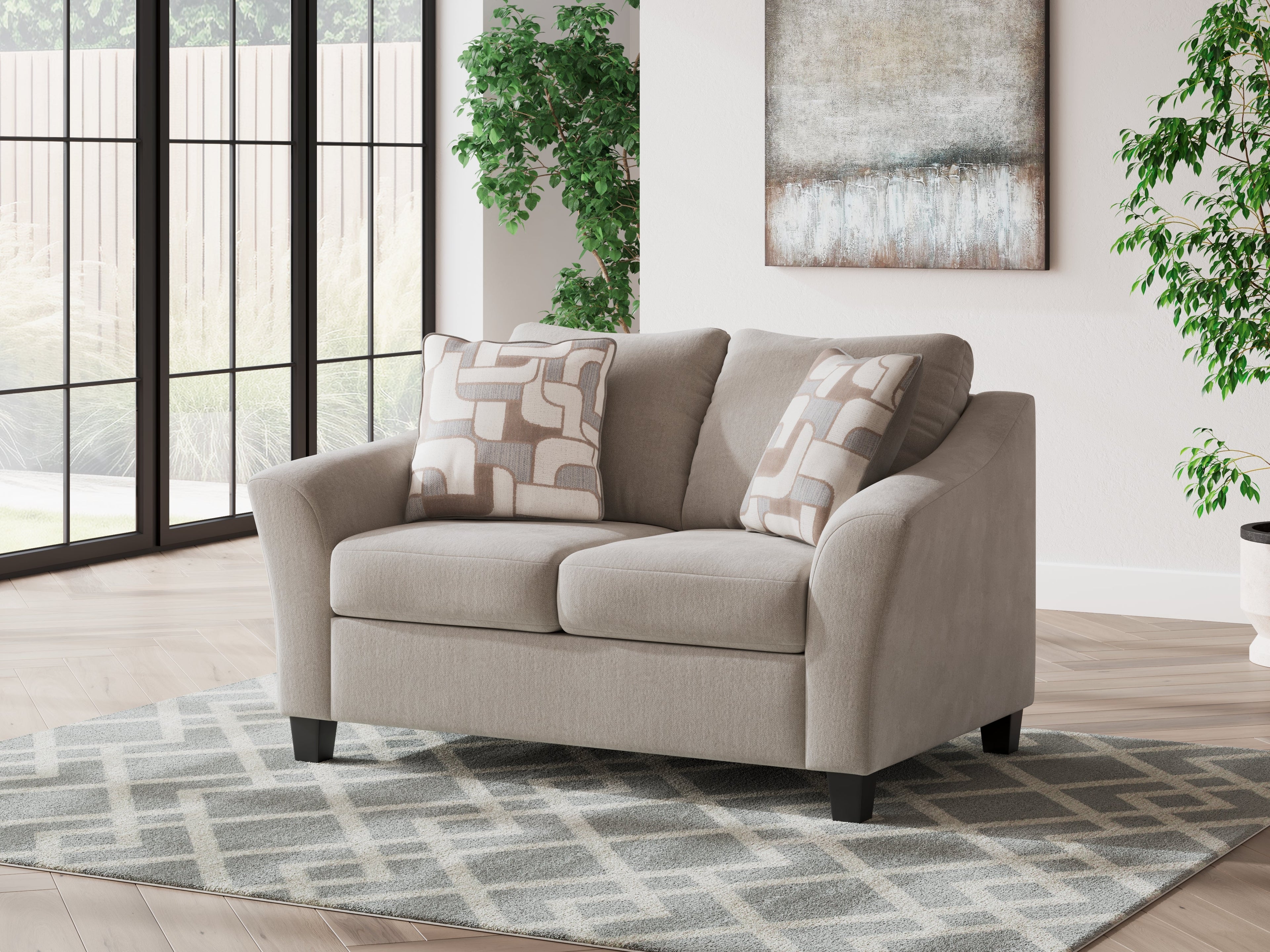 Willarae Taupe Loveseat