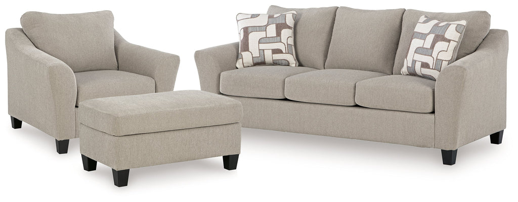Willarae Taupe Sofa, Oversized Chair and Ottoman