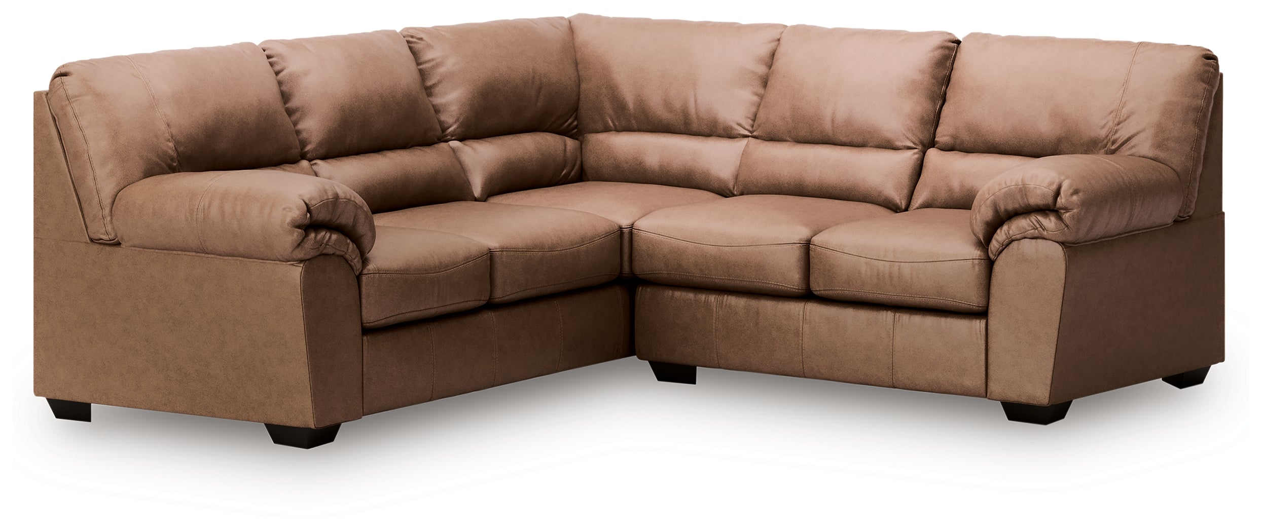 WillowBend Caramel 2-Piece L Shaped Sectional