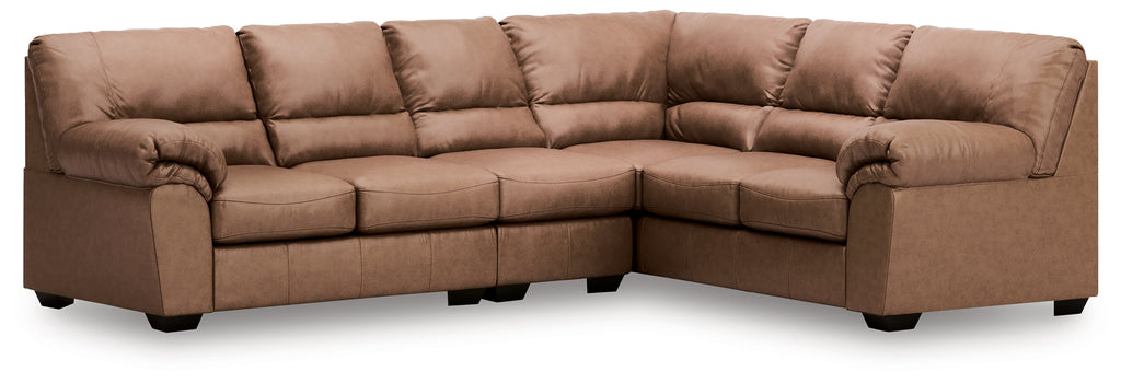 WillowBend Caramel 3-Piece L Shaped Sectional