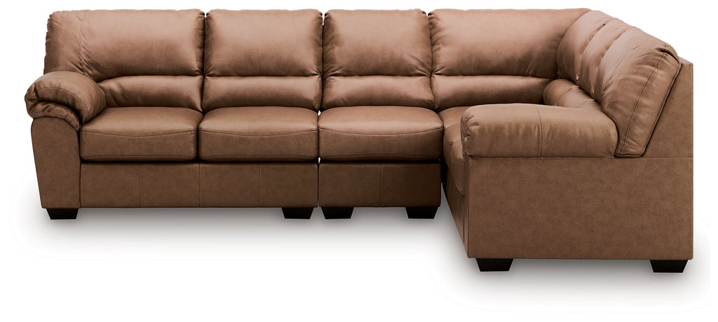 WillowBend Caramel 3-Piece L Shaped Sectional