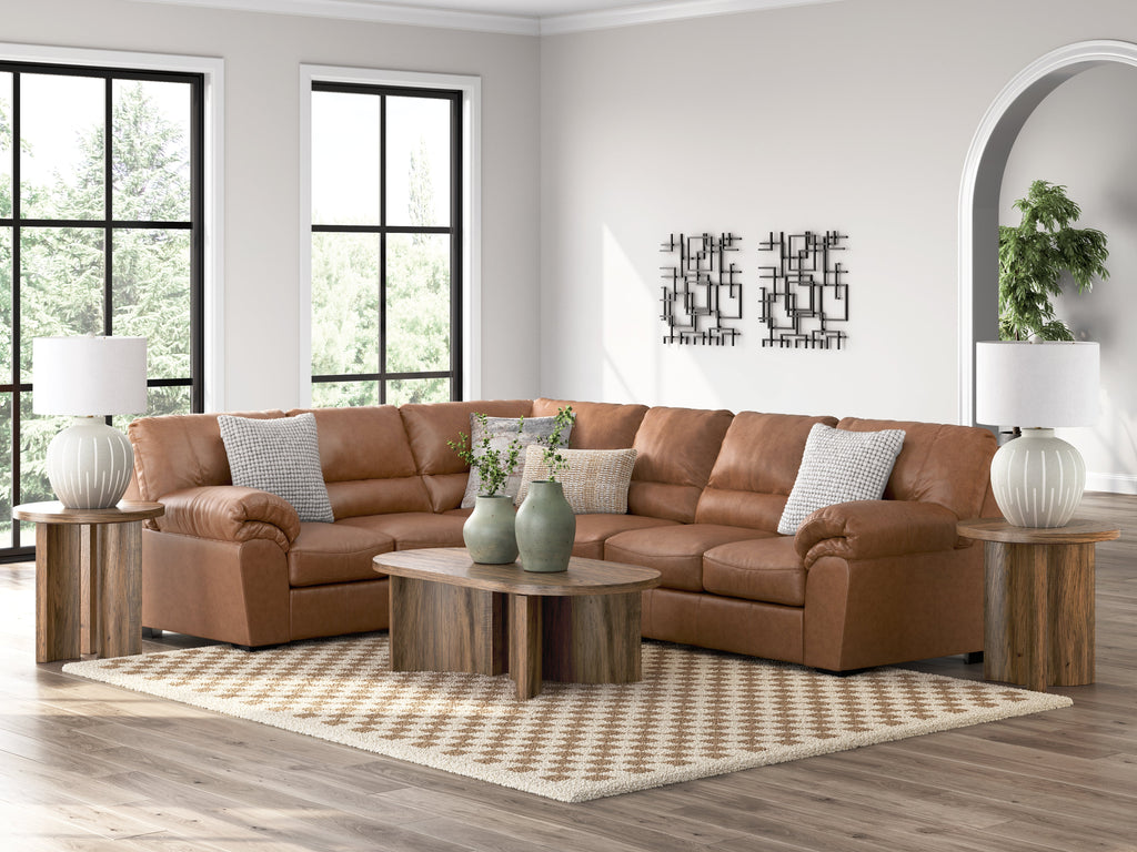 WillowBend Caramel 3-Piece Sectional