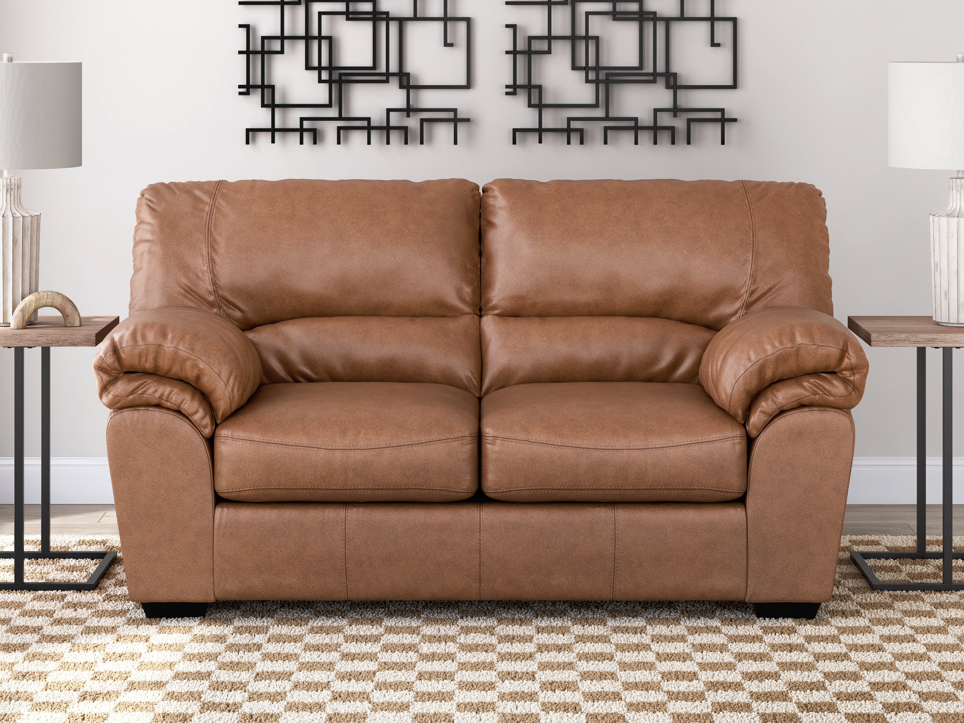 WillowBend Caramel Loveseat