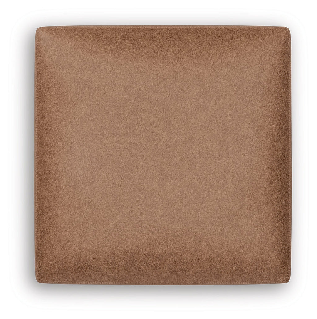 WillowBend Caramel Oversized Accent Ottoman