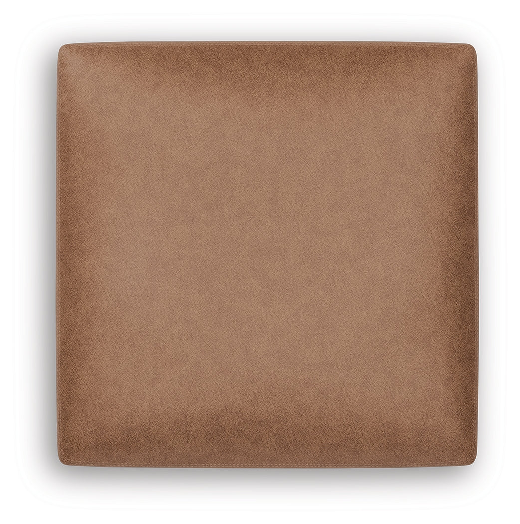 WillowBend Caramel Oversized Accent Ottoman