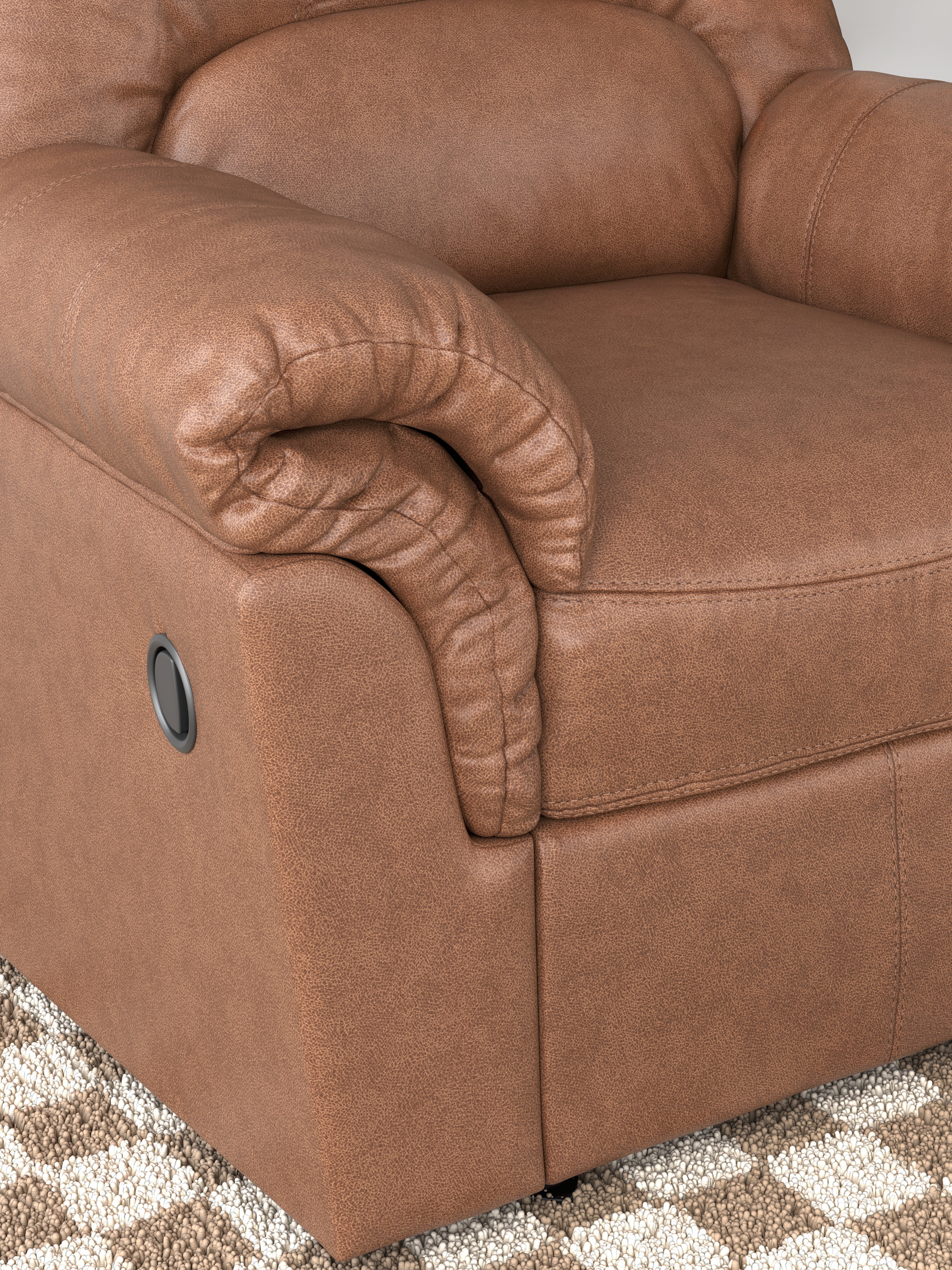 WillowBend Caramel Rocker Recliner
