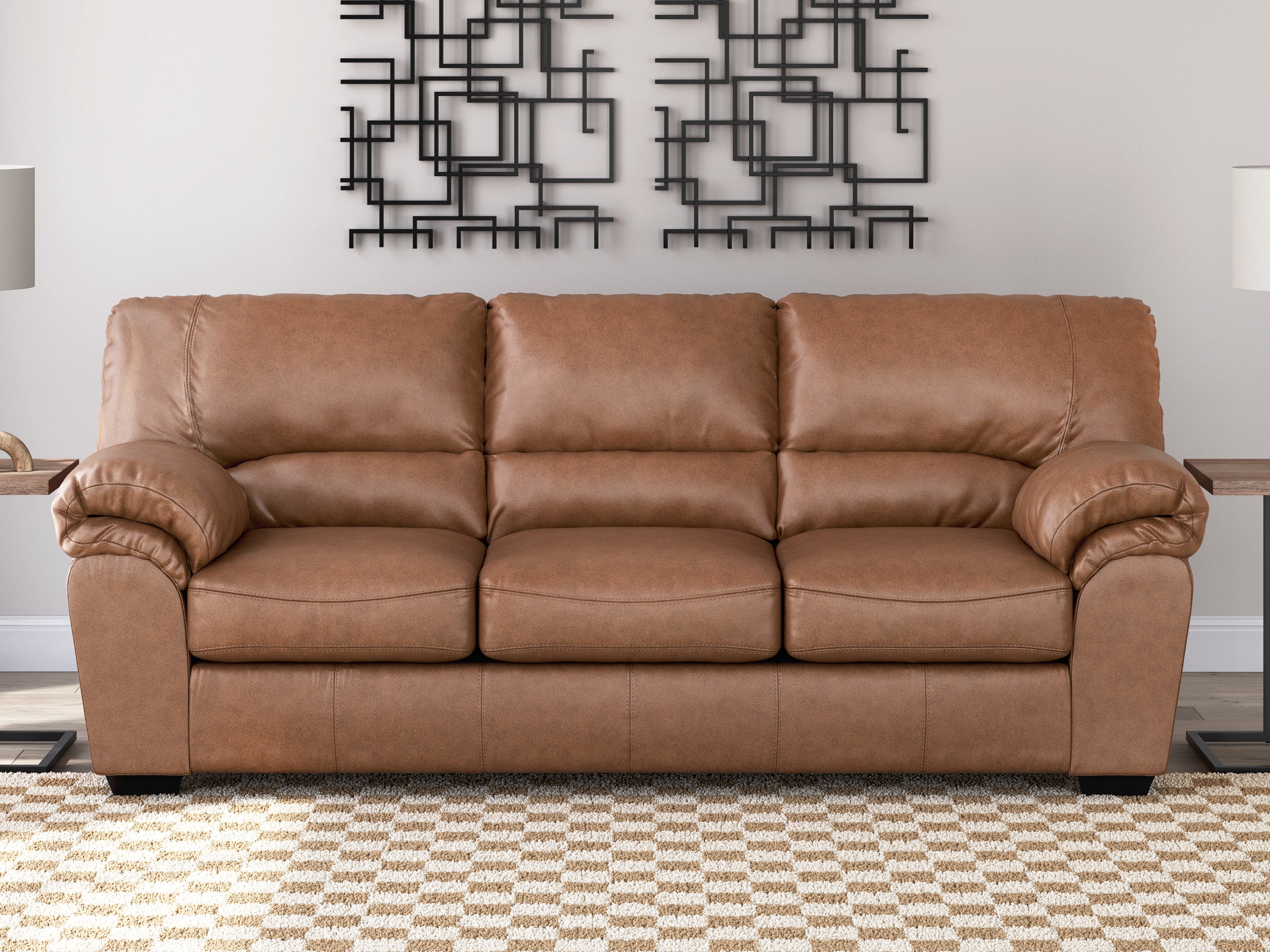 WillowBend Caramel Sofa