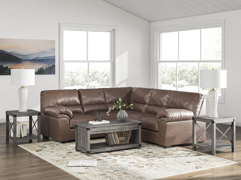 WillowBend Umber 2-Piece L Shaped Sectional