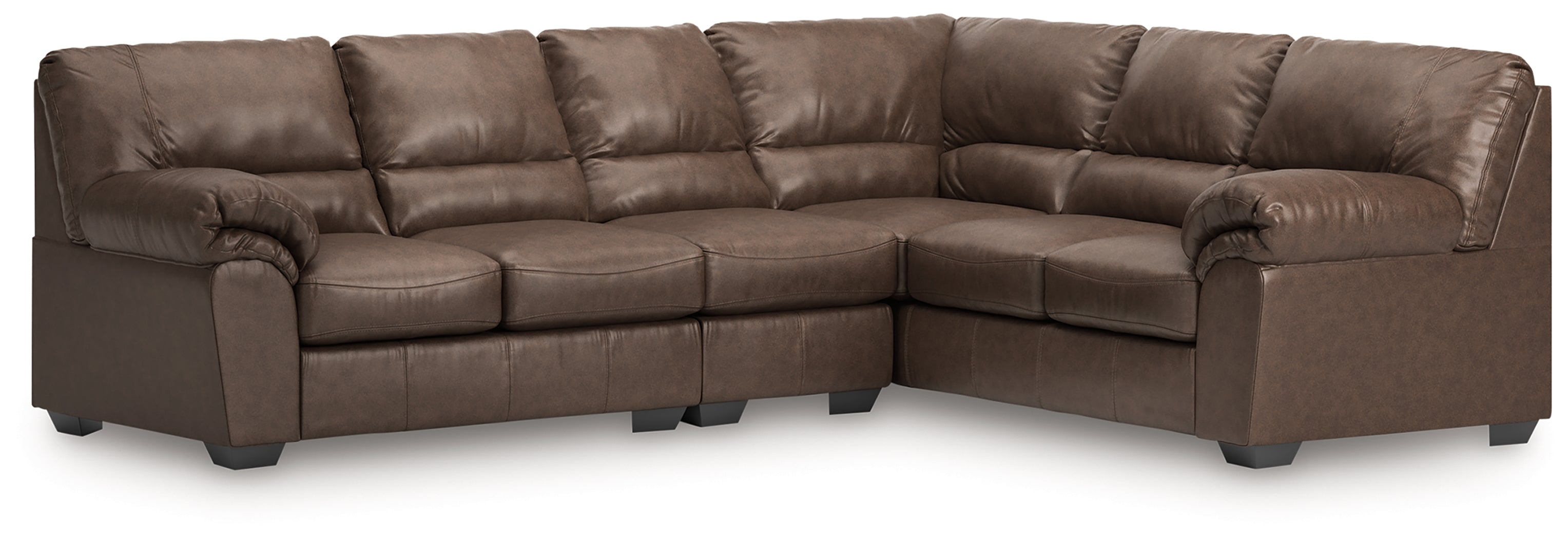 WillowBend Umber 3-Piece L Shaped Sectional