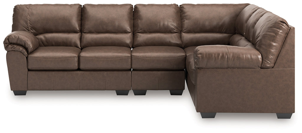WillowBend Umber 3-Piece L Shaped Sectional