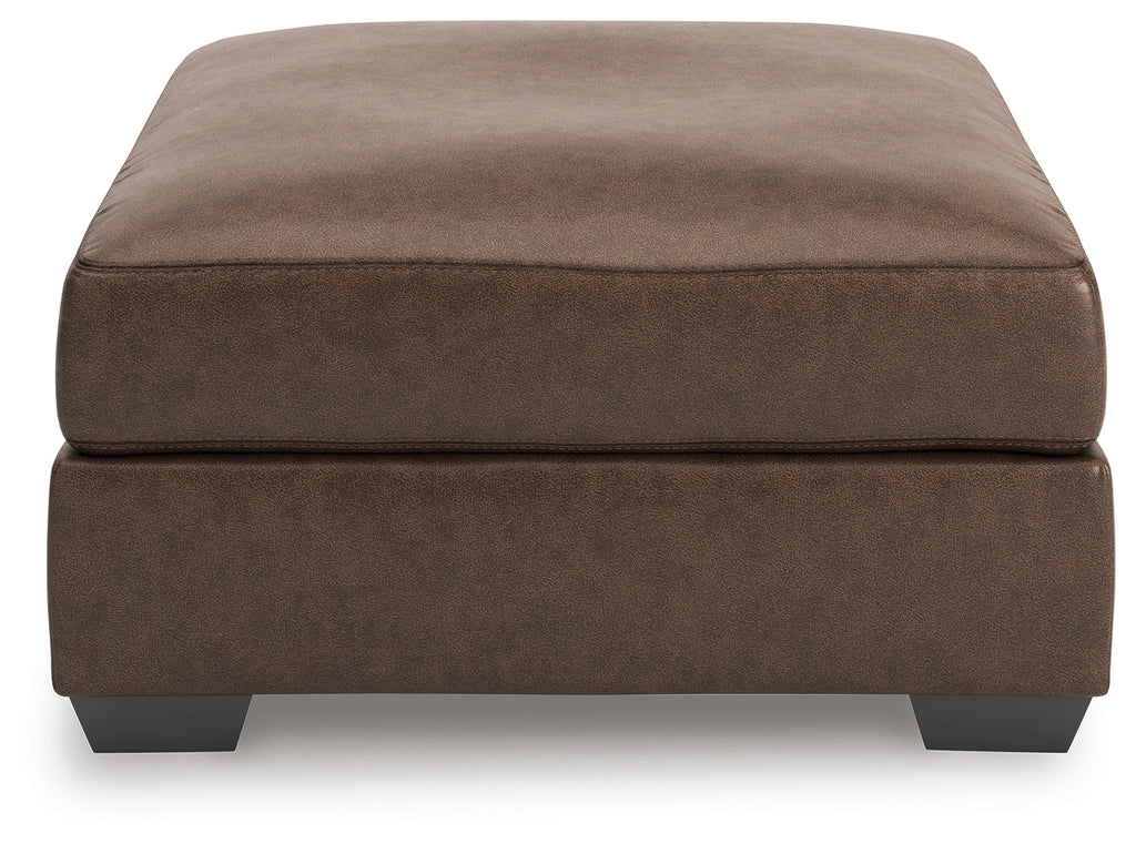 WillowBend Umber Oversized Accent Ottoman