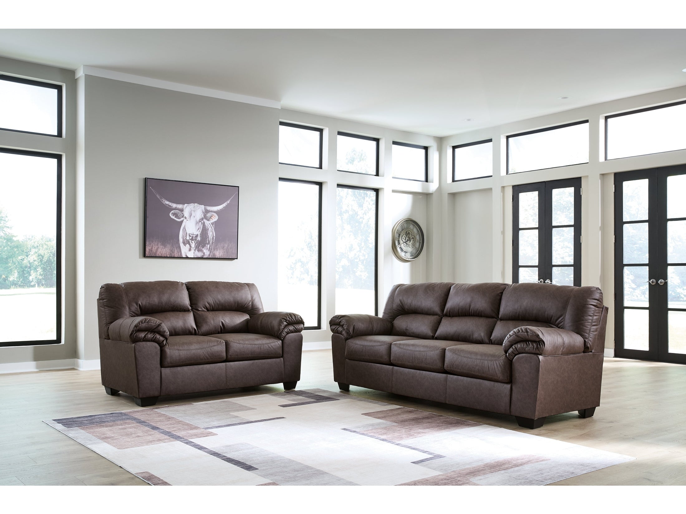 WillowBend Umber Sofa and Loveseat