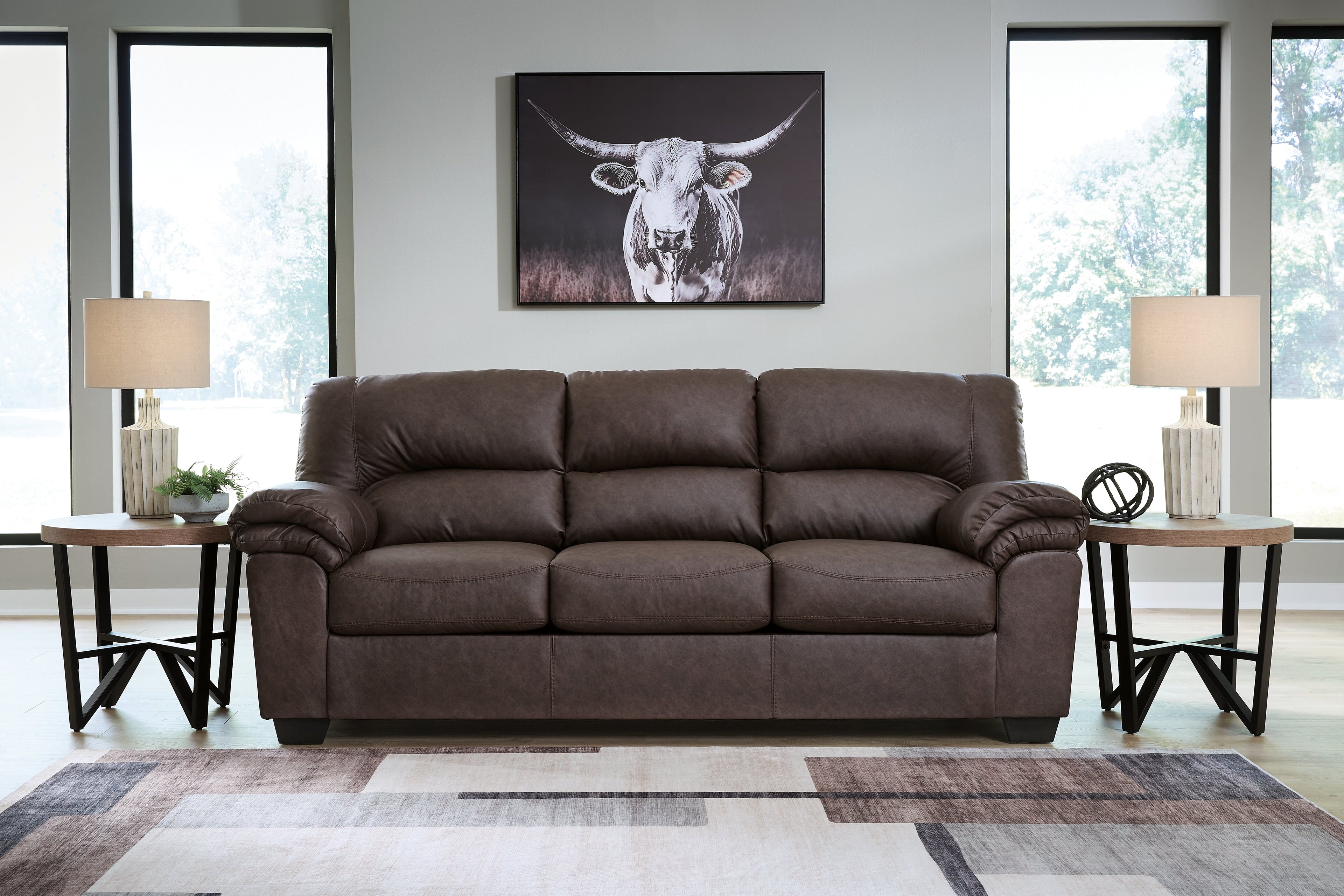 WillowBend Umber Sofa and Loveseat