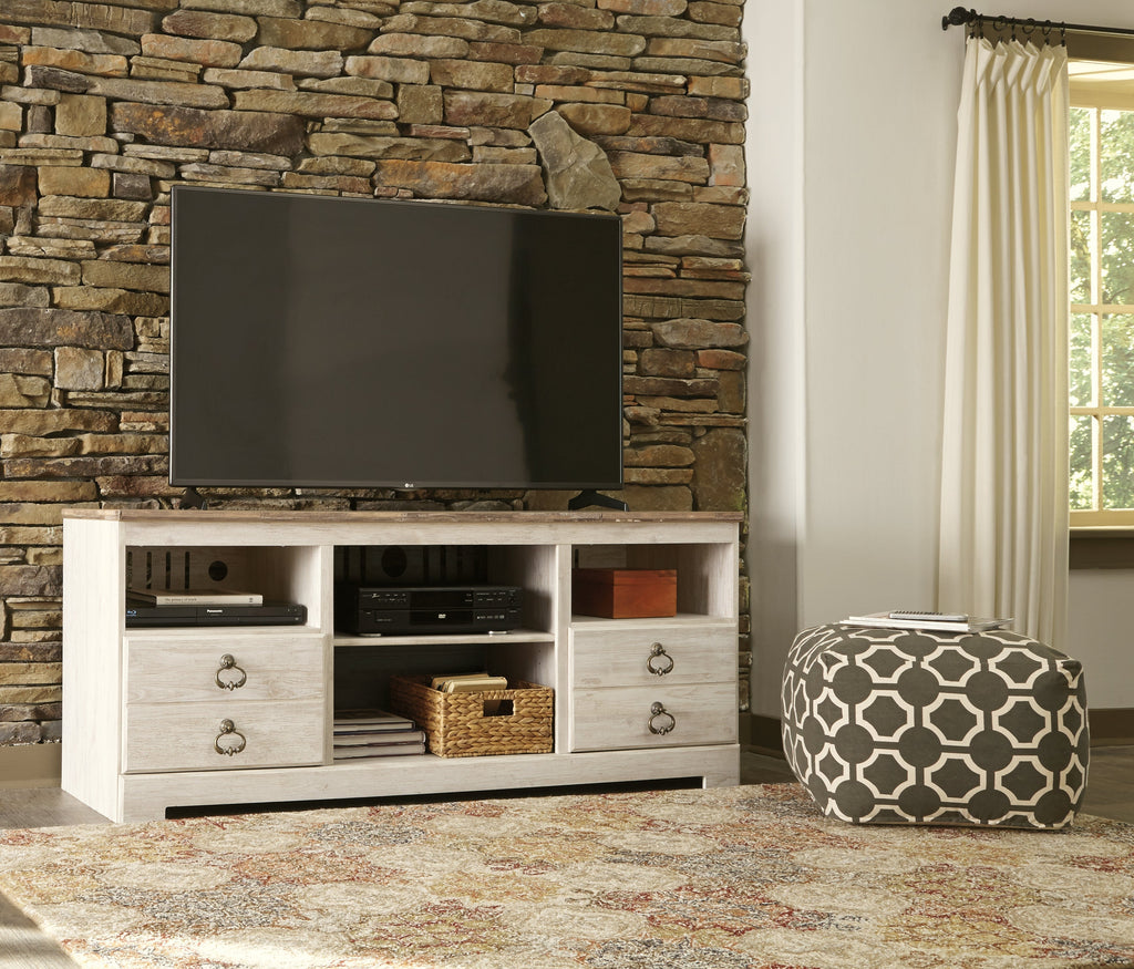 Willowton 64" TV Stand w/ Fireplace Option
