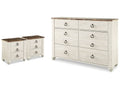 Willowton Dresser & 2 Nightstands