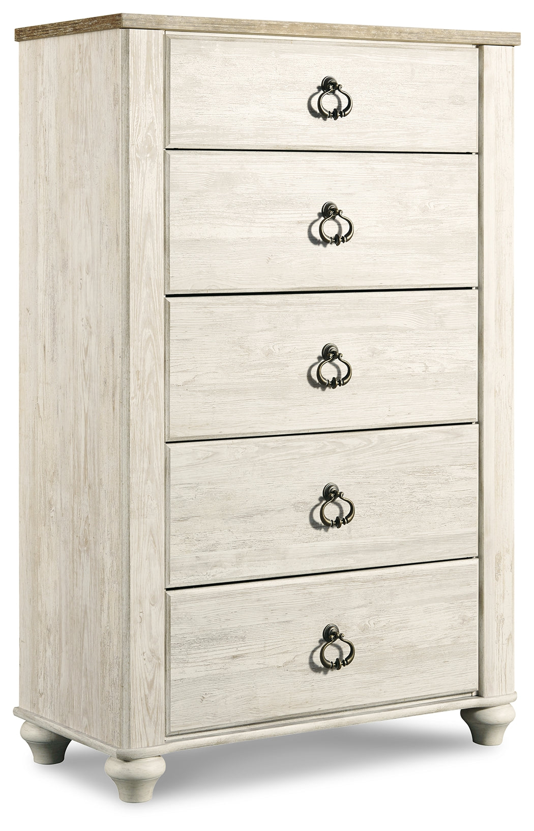 Willowton King Sleigh Bed & Dresser & Mirror & Chest & Nightstand