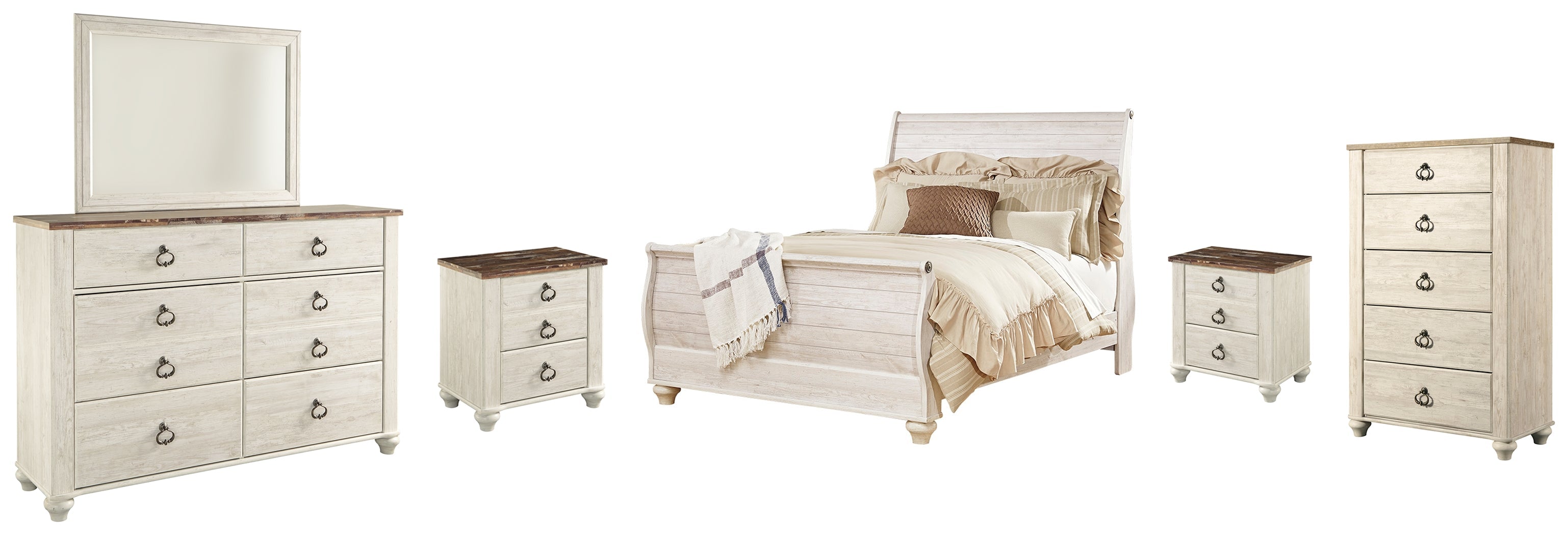 Willowton Queen Sleigh Bedroom Set