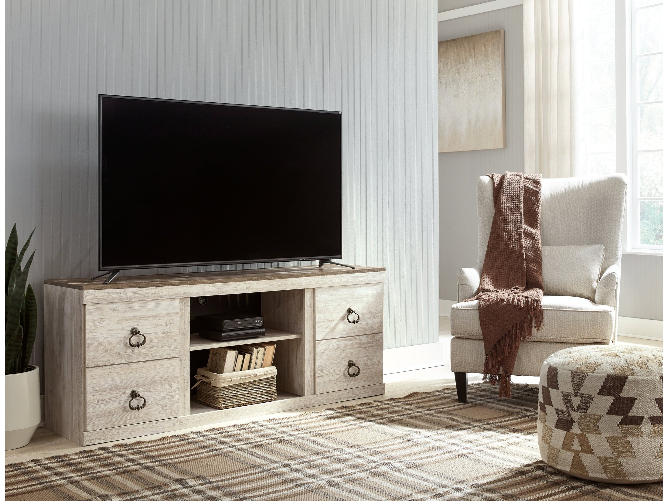 Willowton Whitewash 60" TV Stand