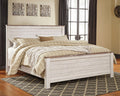 Willowton Whitewash California King Panel Bed