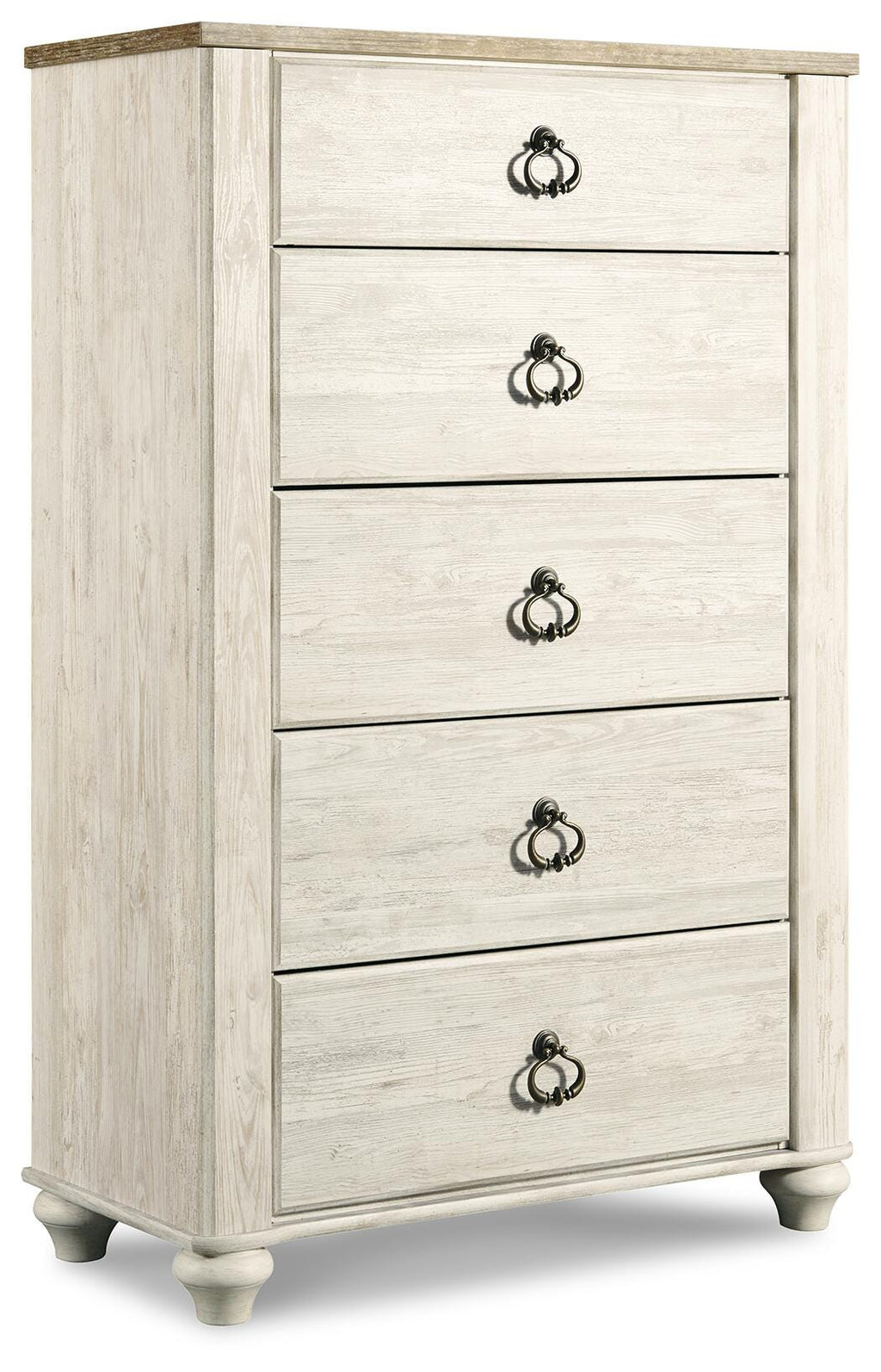 Willowton Whitewash Dresser, Mirror, Chest and Nightstand