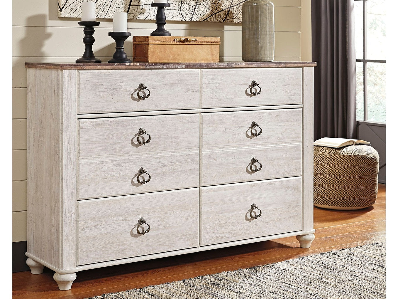 Willowton Whitewash Dresser