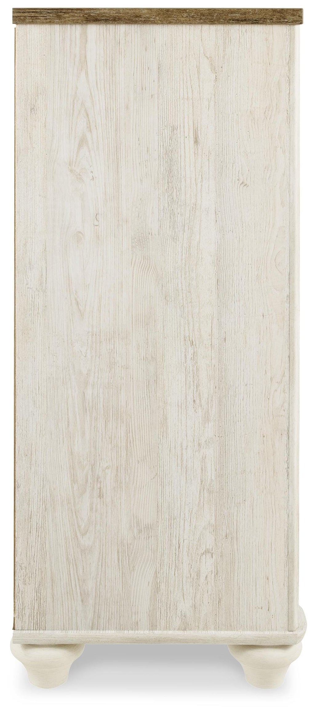 Willowton Whitewash Full Panel Bed, Dresser, Chest and Nightstand