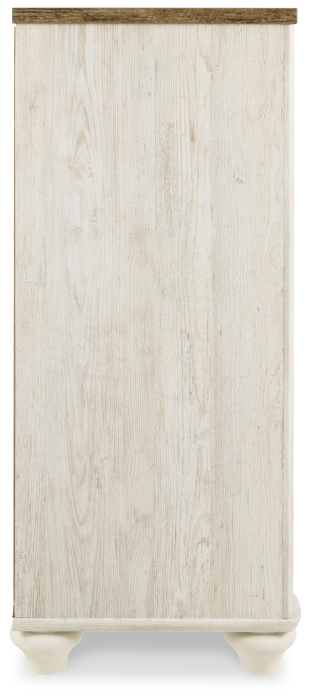 Willowton Whitewash Full Panel Bed, Dresser, Chest and Nightstand