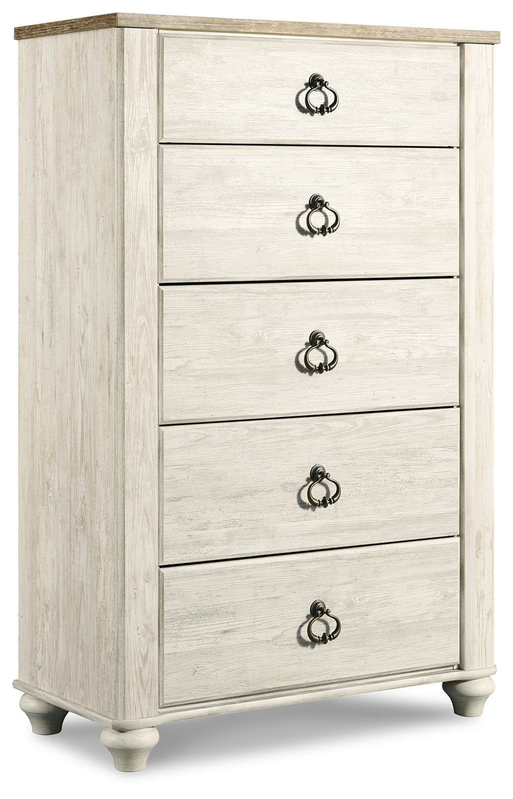 Willowton Whitewash Full Panel Bedroom Set