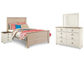 Willowton Whitewash Full Panel Bedroom Set