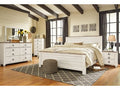 Willowton Whitewash King Panel Bedroom Set