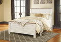 Willowton Whitewash Queen Panel Bed