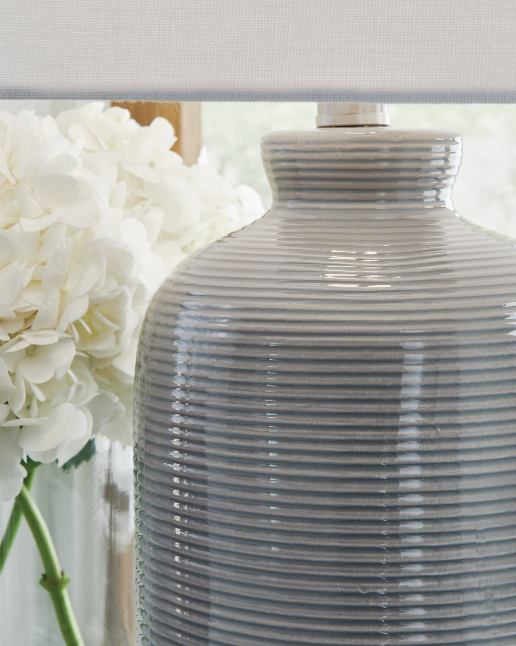Wimlow Gray Blue Table Lamp