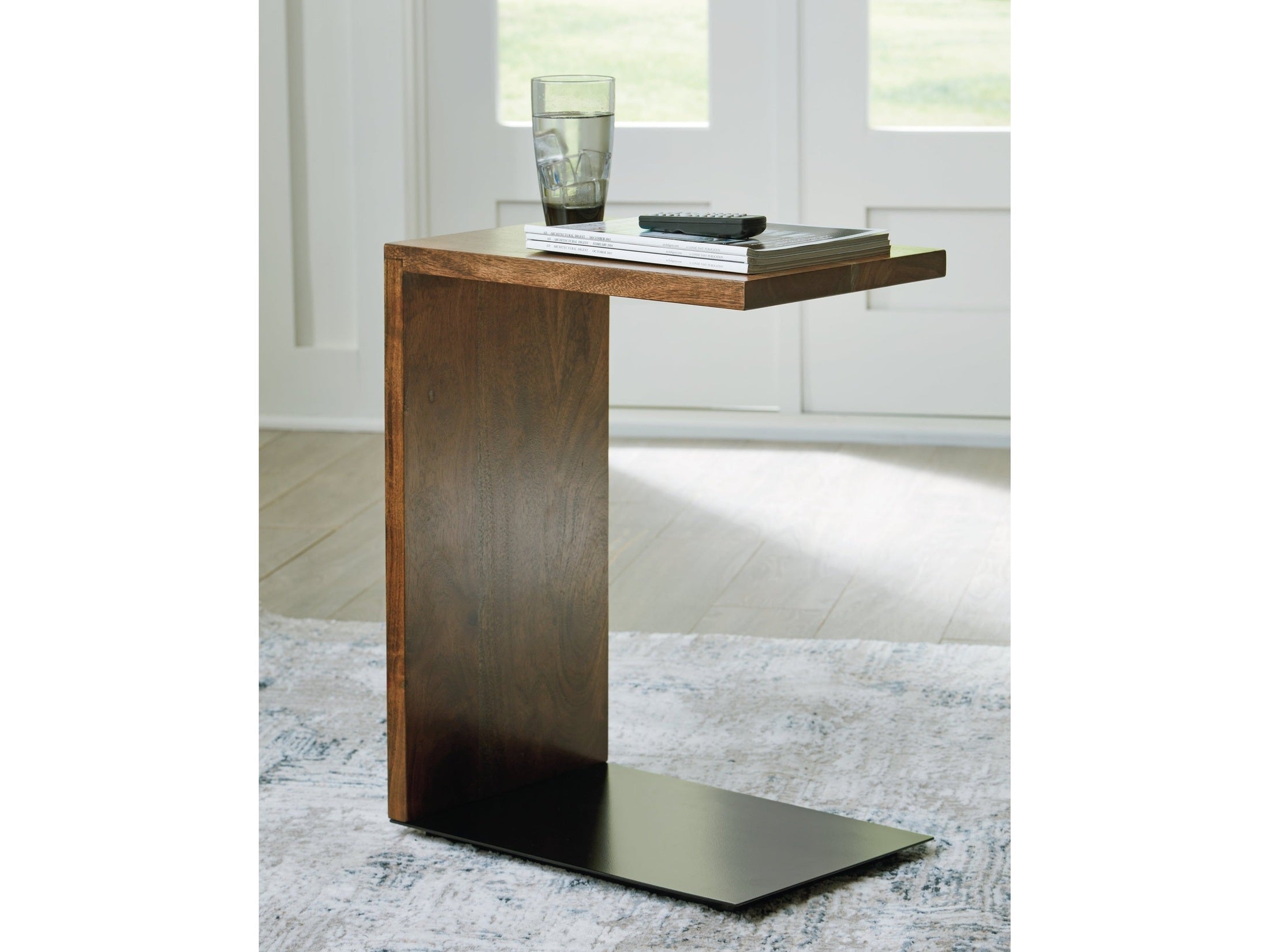 Wimshaw Brown/Black Accent Table