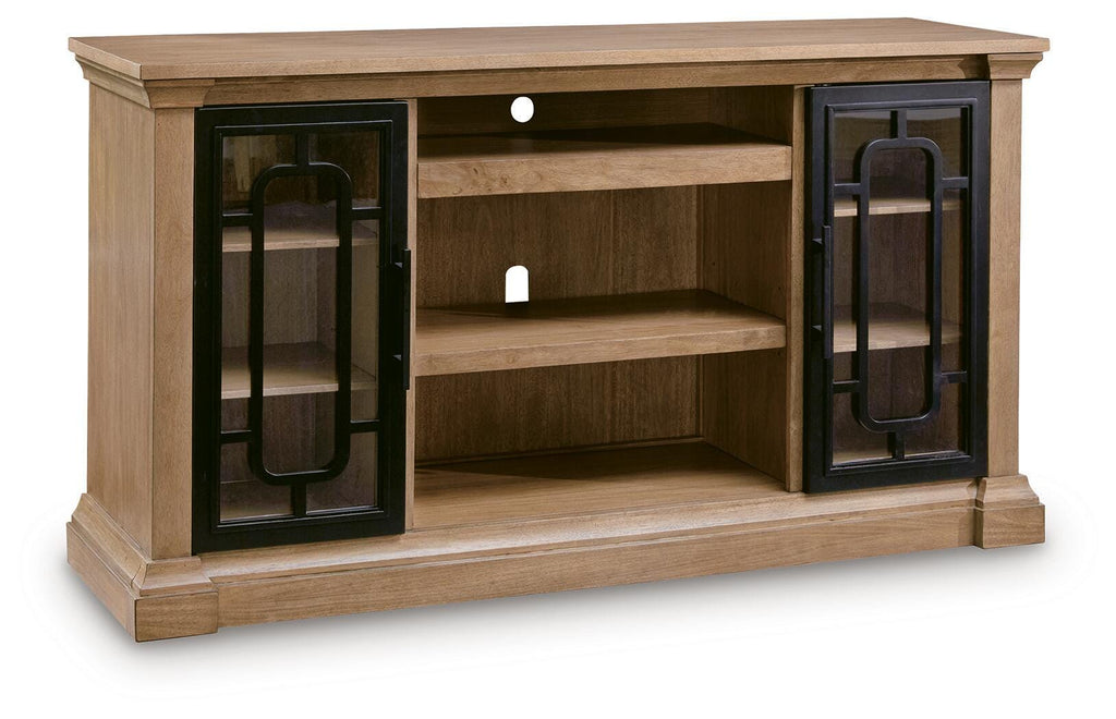Wittenmyer Natural/Black 72" TV Stand
