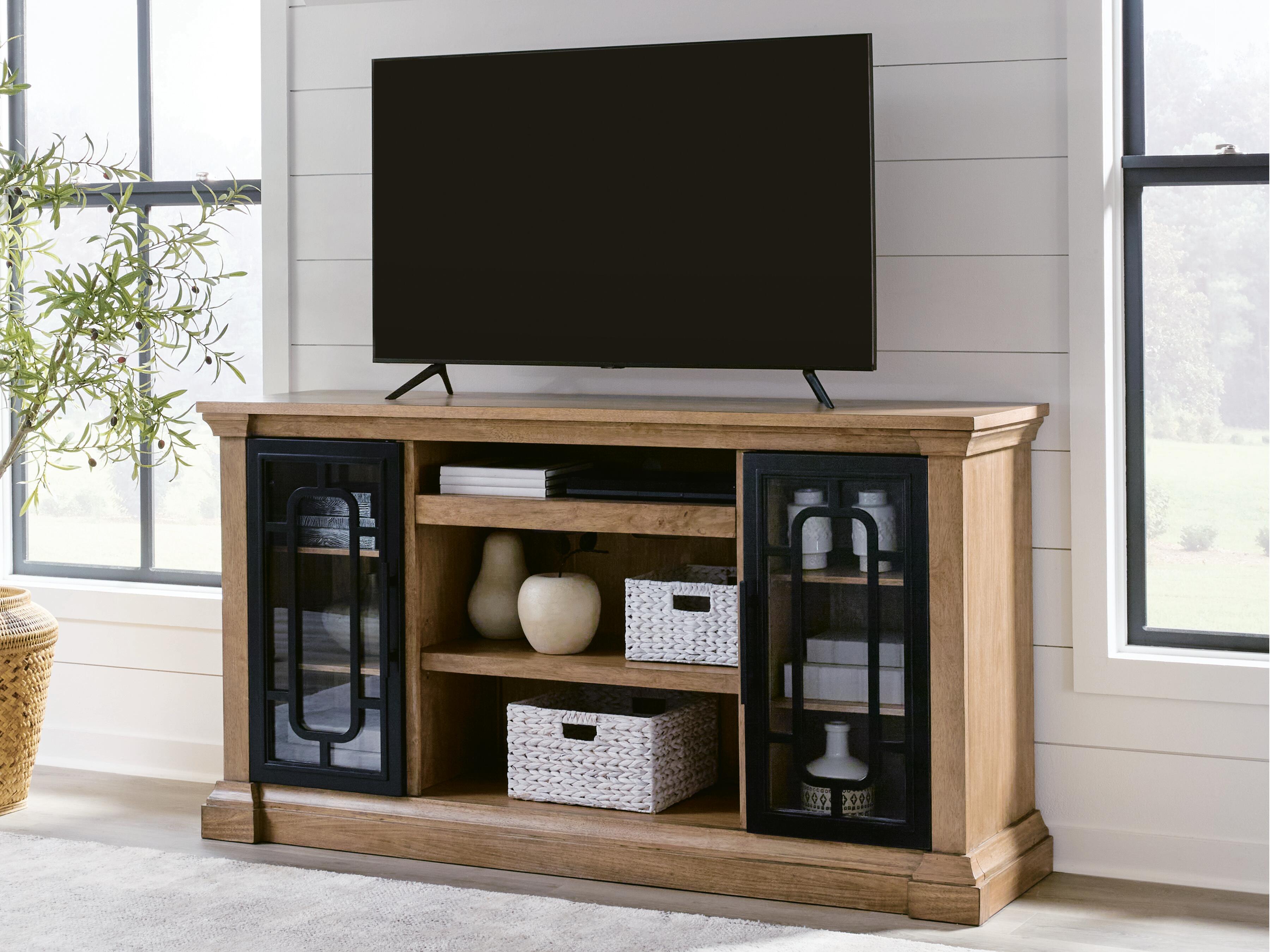 Wittenmyer Natural/Black 72" TV Stand