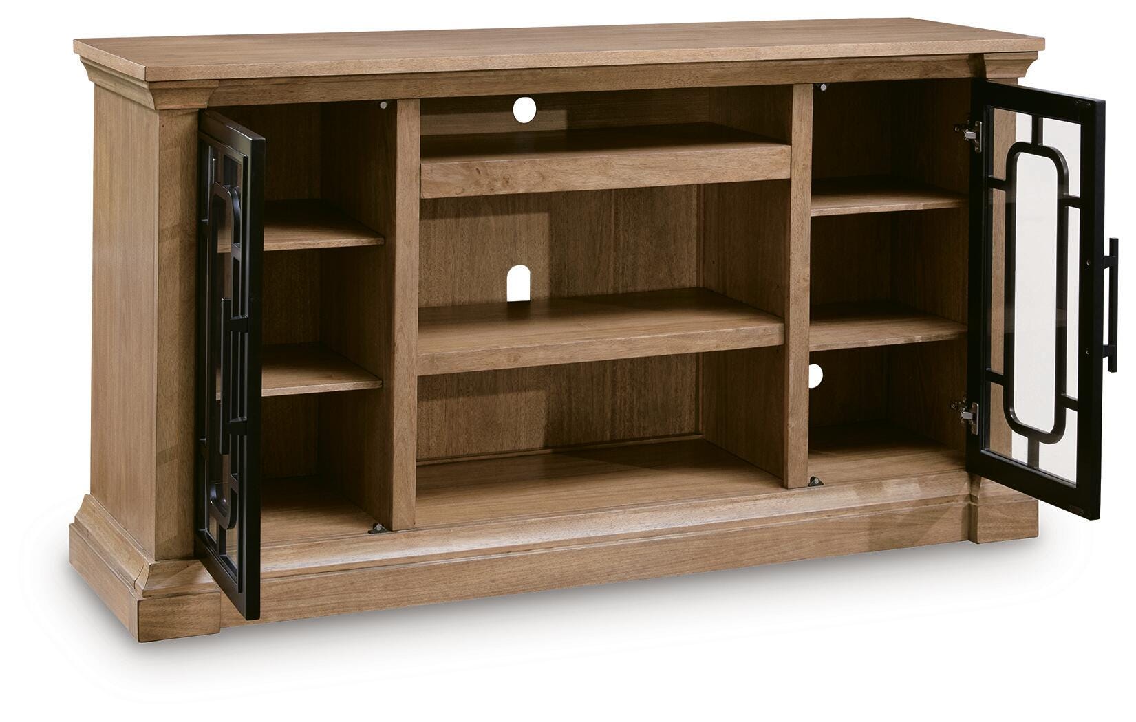 Wittenmyer Natural/Black 72" TV Stand