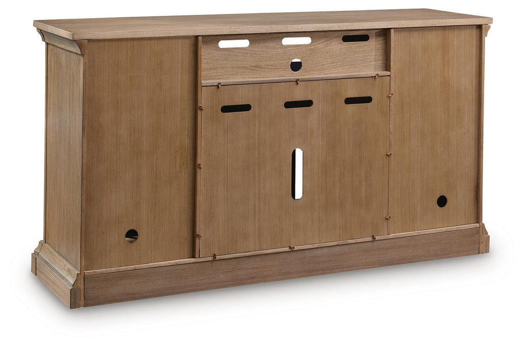 Wittenmyer Natural/Black 72" TV Stand