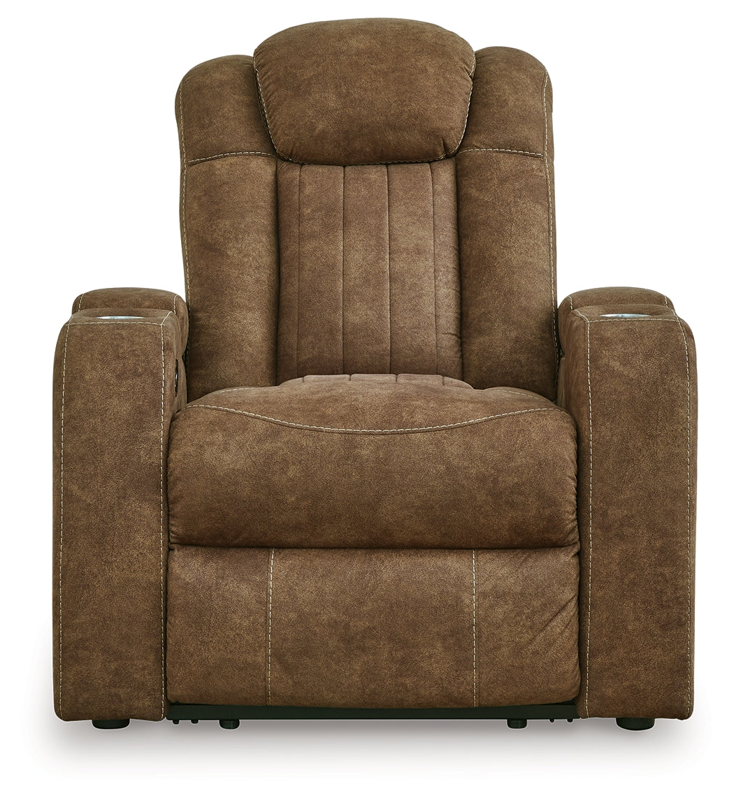 Wolfridge Brindle Power Reclining Sofa and Power Recliner