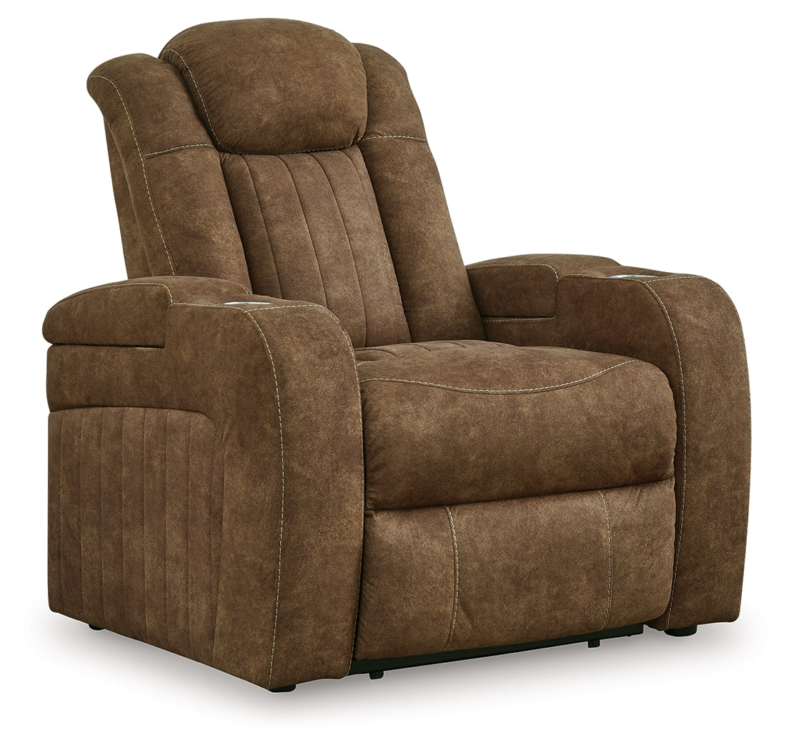 Wolfridge Brindle Power Reclining Sofa and Power Recliner