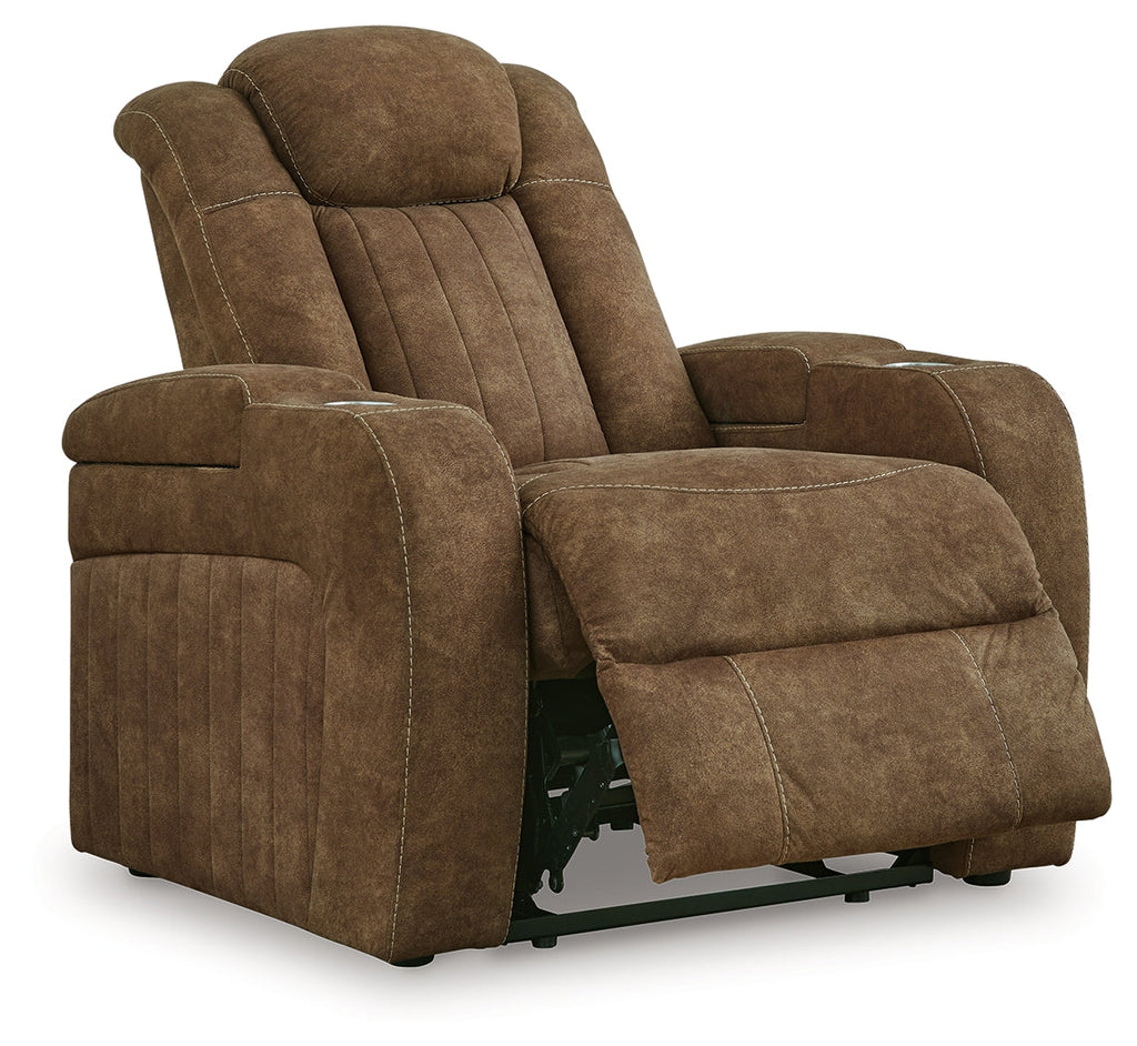 Wolfridge Brindle Power Reclining Sofa and Power Recliner