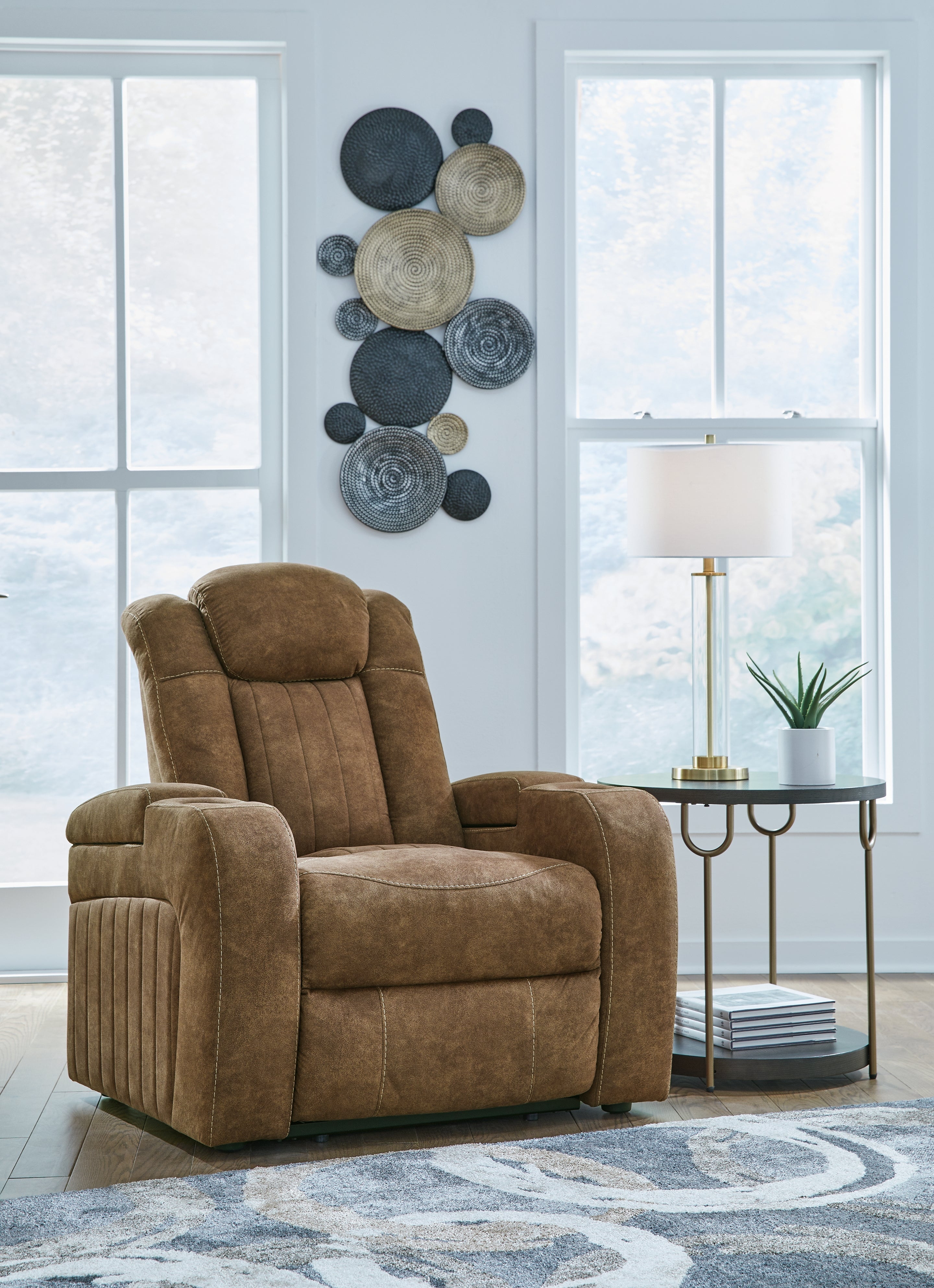 Wolfridge Brindle Power Reclining Sofa and Power Recliner