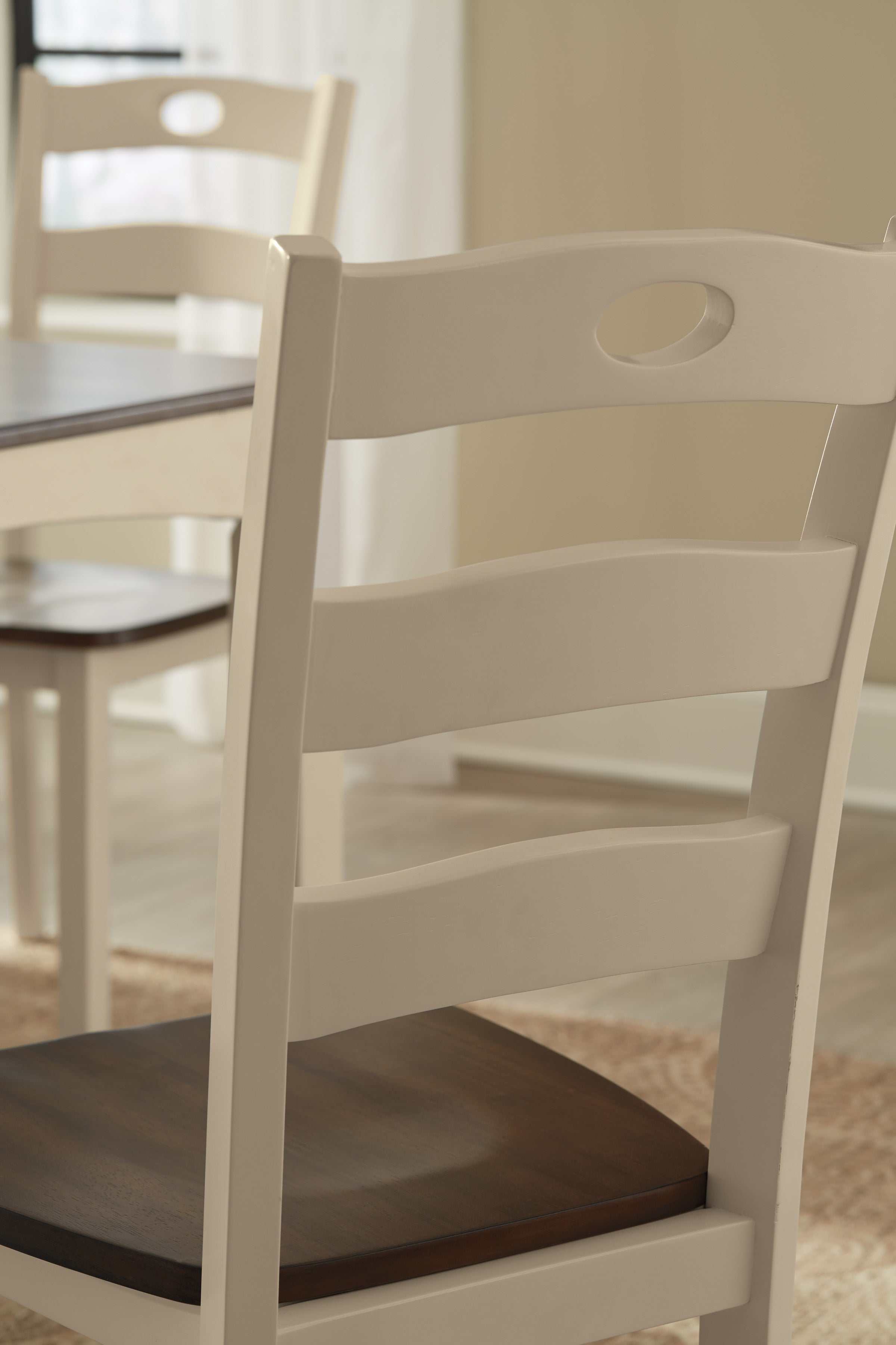 Woodanville Cream & Brown Dining Chair (Set of 2)