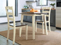 Woodanville Cream & Brown Dining Table w/ Drop Leaf