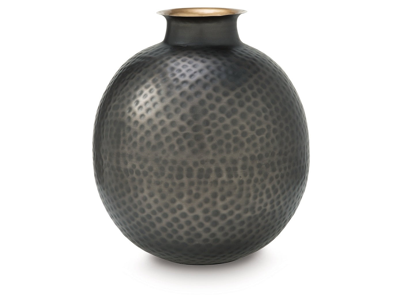 Woody Pewter/Gold Vase