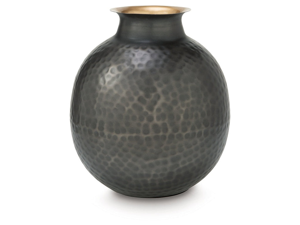 Woody Pewter/Gold Vase