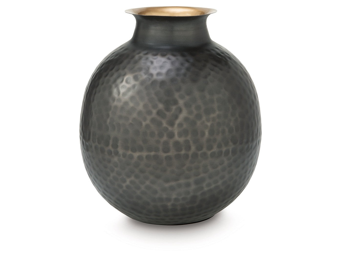 Woody Pewter/Gold Vase