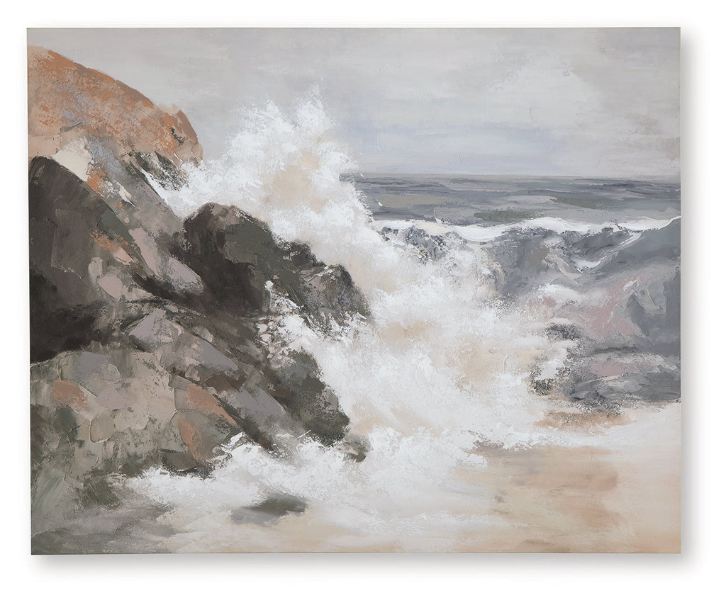 Worthner Tan/Gray/White Wall Art