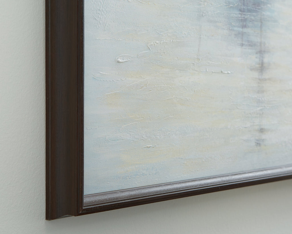 Worthney Blue/White/Brown Wall Art