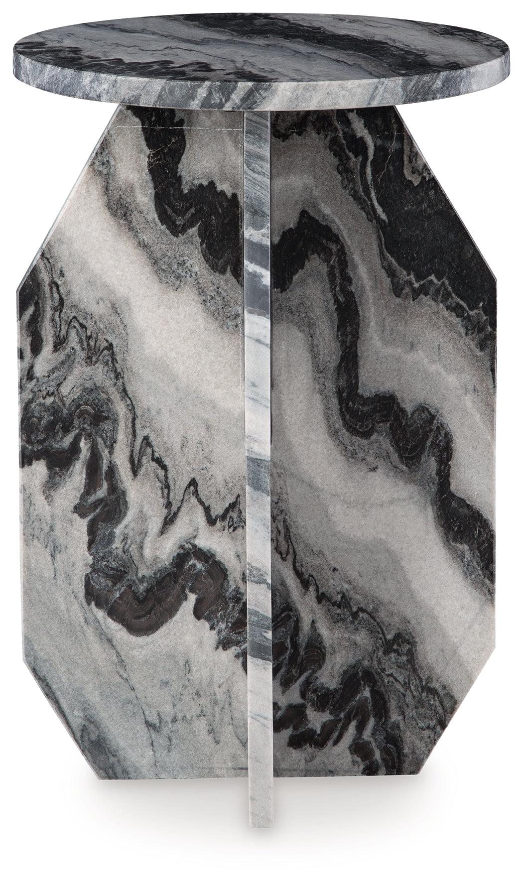 Wrenlane Black/White/Taupe Accent Table